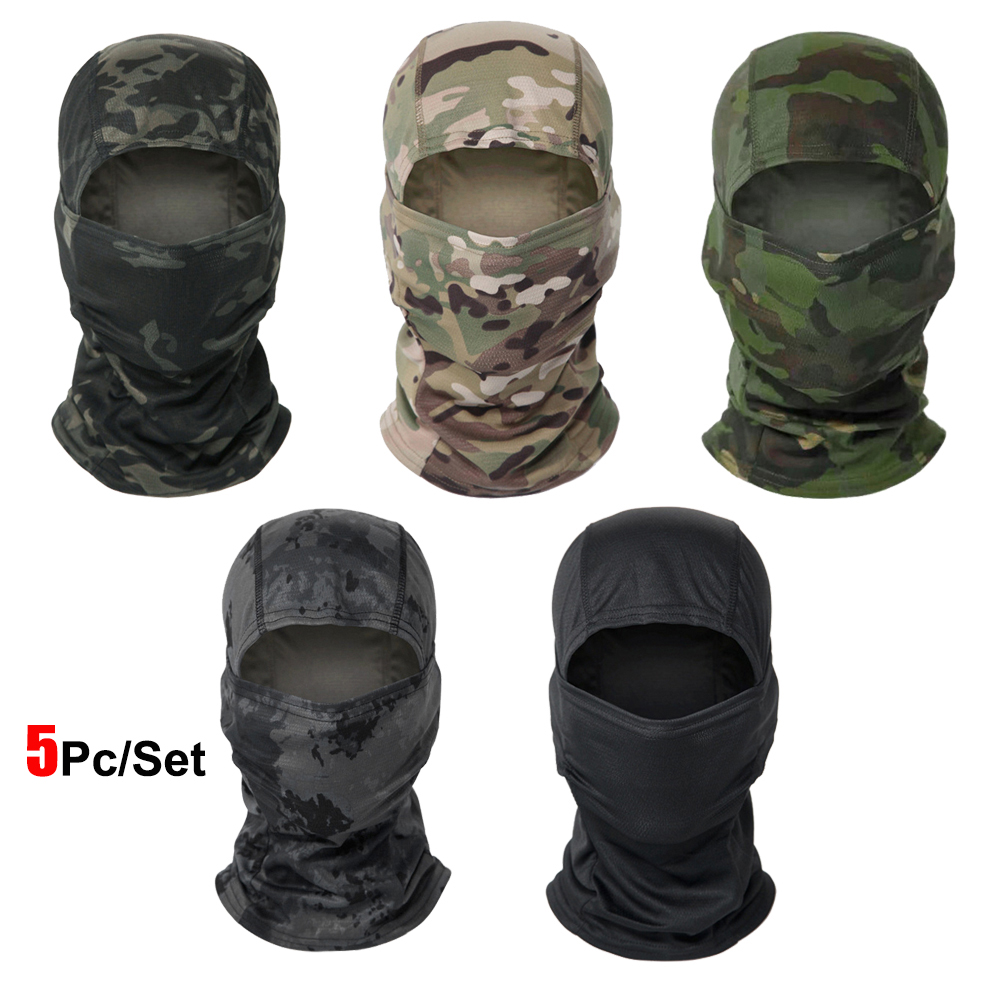 Aero Cycling Helmet - 5 pçs/set camuflagem balaclava chapéu ciclismo