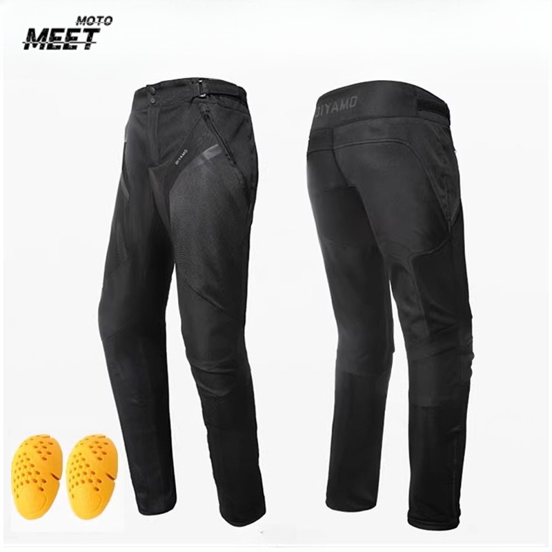 Cycling Gear Pants - Calças masculinas respiráveis para motocicleta, equipamento