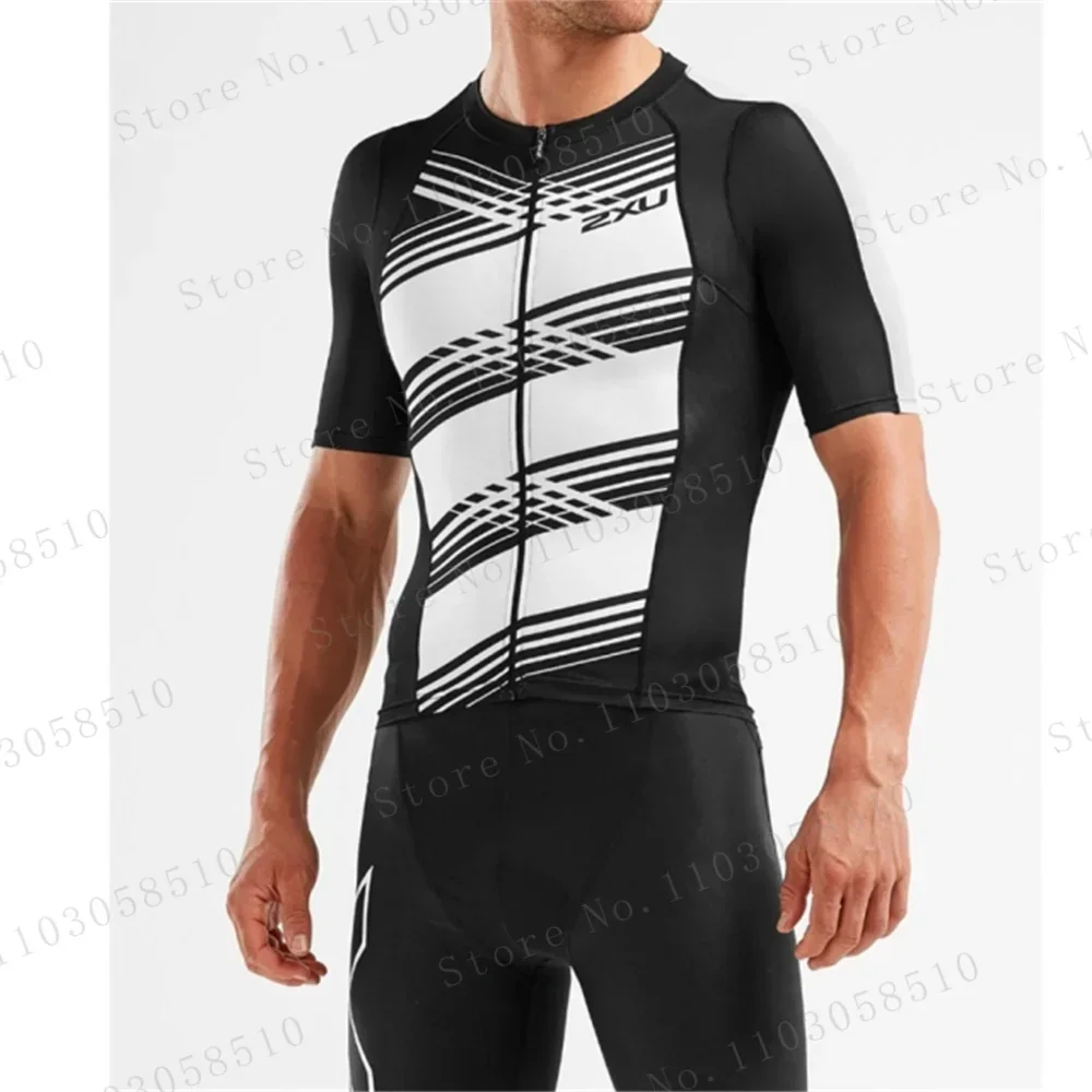 Zxuful preto branco triathlon  - Triathlon Cycling Kit avaliação e preço